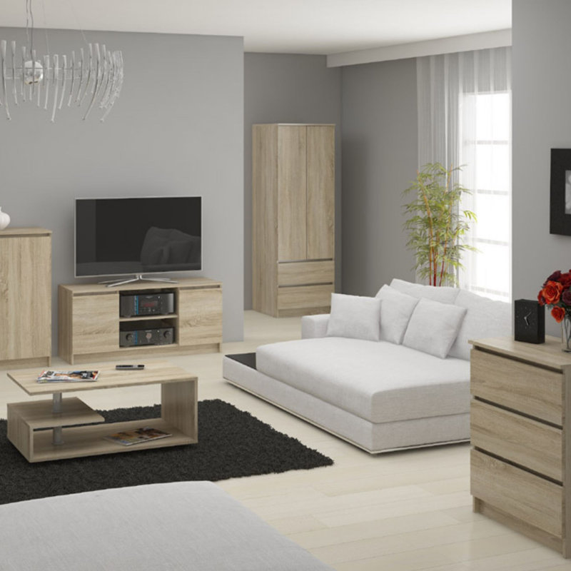 Payson 2 Door Wardrobe, Sonoma Oak