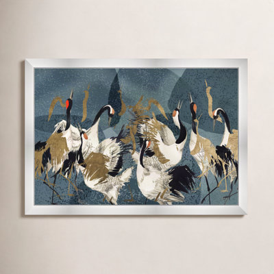 Crane Love Print by Oliver Gal