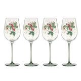 Lenox Butterfly Meadow Holiday Wine Glasses, Set Of 4