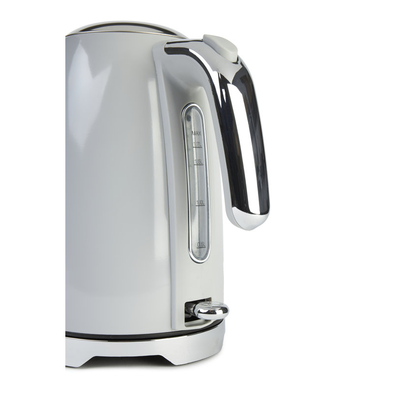 HADEN Brighton 1.7L Stainless Steel Electric Tea Kettle, Ash Grey