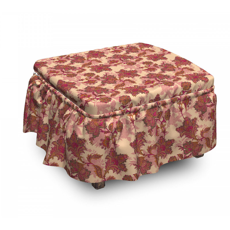 Box Cushion Ottoman Slipcover
