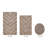 Branston Premium 100% Cotton 1990 GSM 3-Piece Tufted Chevron Bath Rug Set with Non-Slip Spray Latex Backing, OEKO-TEX® Certified, Super Absorbent & Machine Washable, Beige-1336689652-1287487021