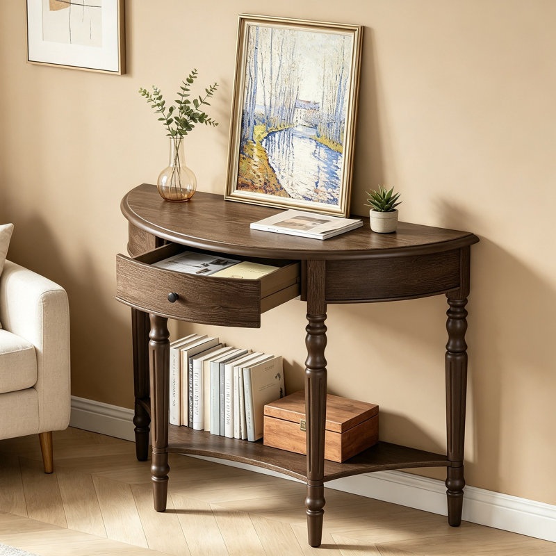 Console avec tiroir et tablette Farmhouse