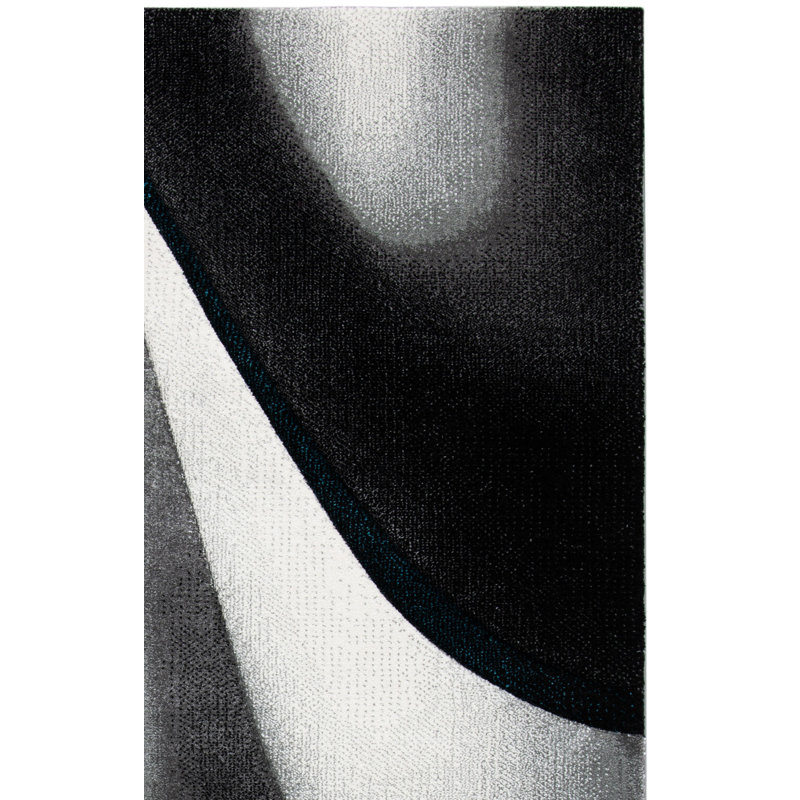 Tapis abstrait performance Vilica, Carré 6 pi 7 po