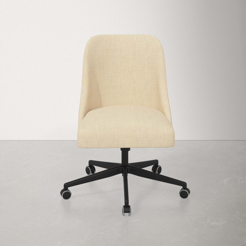 Chaise de bureau Acosta, Lin classique
