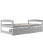 Lit plateforme simple avec deux tiroirs-114246933