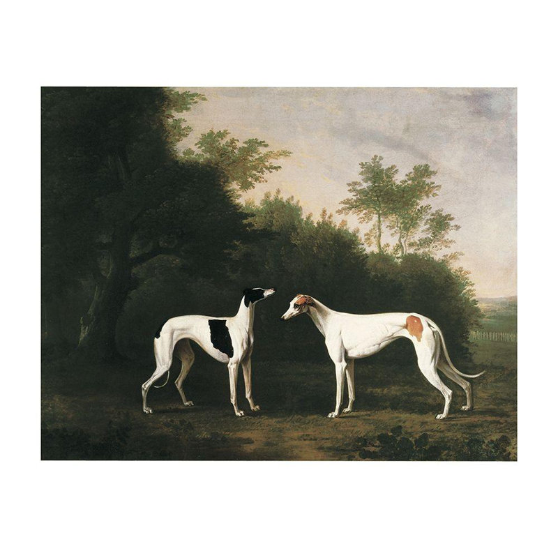 Art sur toile tendue Lark Manor ™ Inconnu: Two Greyhound