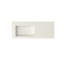 Lavabo de meuble-lavabo de salle de bain en résine de couleur unie, motif blanc mat, profondeur 48,3 po, largeur 19,34 po, hauteur 5,99 po, poids 46,88 lb, décors et décorations polyvalents