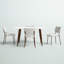 Ensemble de salle à manger 5 pièces avec table rectangulaire et chaises Hamon