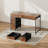 Computer Desk with 6 Drawers, 47" Home Office Desk with Fabric Storage, Sturdy Steel Frame, Vintage Wood Grain Writing Table for Bedroom, Living Room, 3 Color Options-1794670121
