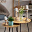 Bougeoirs en bois sculptés à la main LuxeDesigns - Ensemble (3) (6 po, 8 po, 10 po) - Finition blanc ivoire avec sculptures florales