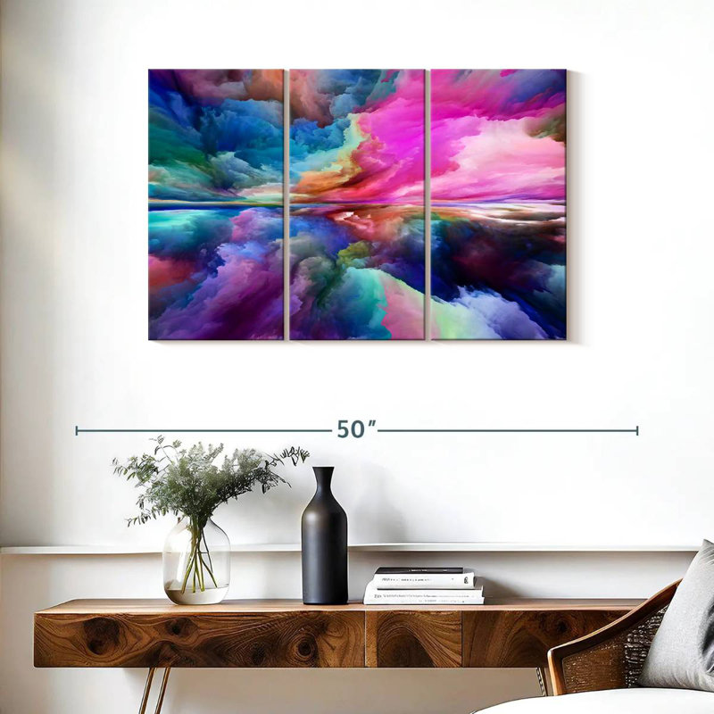Avery Rainbow Clouds, 24" H x 38" W