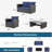 4-Piece Wicker Patio Conversation Set with Glass Table and Blue Cushions-1211075922-1211075933