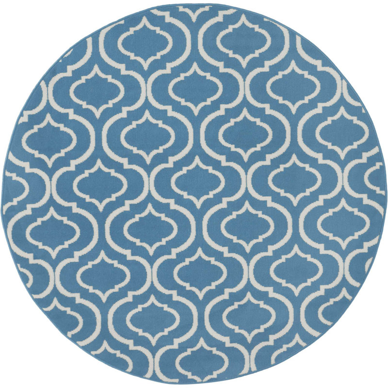 Kardinya Geometric Indoor Rug, Round 5'3"