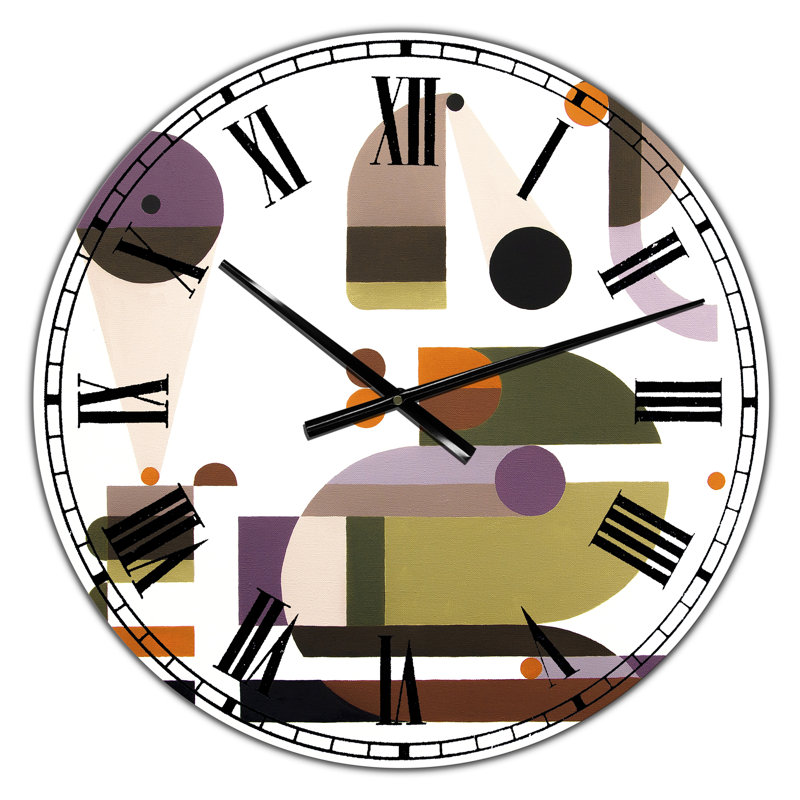 Horloge murale surdimensionnée Mid-Century, Petit
