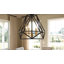 Lustre géométrique à 5 lumières à intensité variable avec accents en fer forgé Worton (18,5 po)-1484416145
