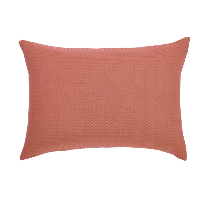 Meridian Cotton Pillow Sham, Carrot, Standard