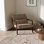 Fauteuil d'appoint en velours côtelé de 10 mm de largeur