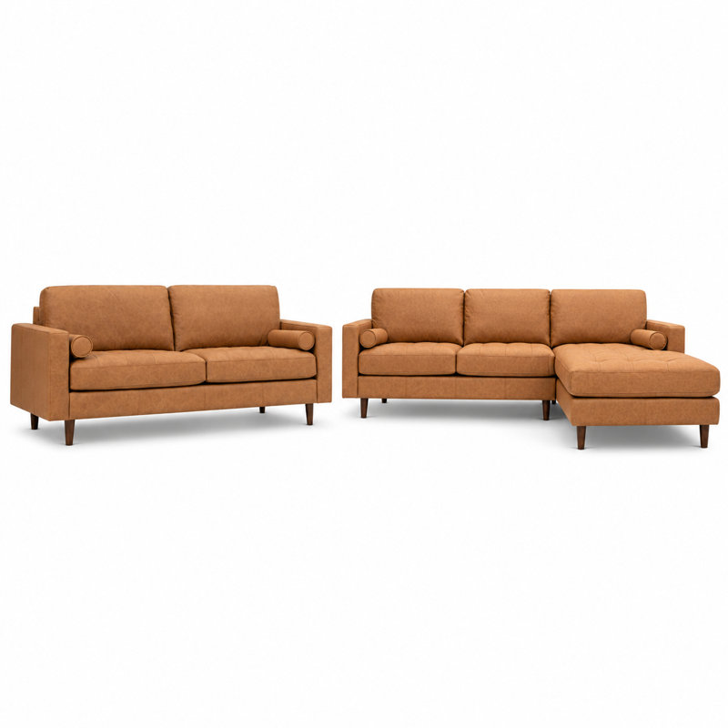 Ensemble de salon Borovy, 2 Pieces: Sectional, Sofa