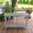 Outdoor 48'' Patio HDPE Adirondack 2-Tier Shelf Console Table, Rectangular Table Side Table, All-Weather Resistance-1156715851