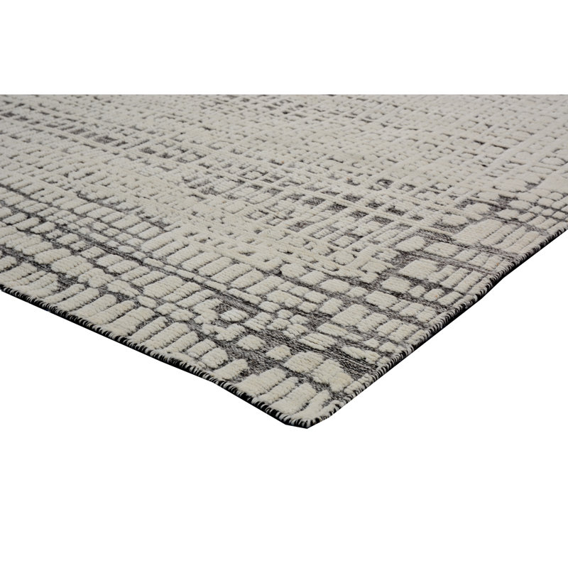 Hand Woven Wool Area Rug, Rectangle 10' x 14'