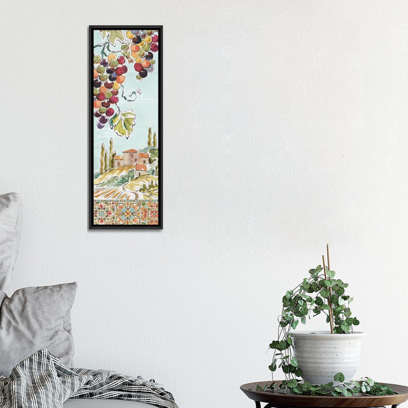 « tuscan breeze iv », impression sur toile, H 36 po x l 12 po x P 1,5 po, Toile avec cadre noir