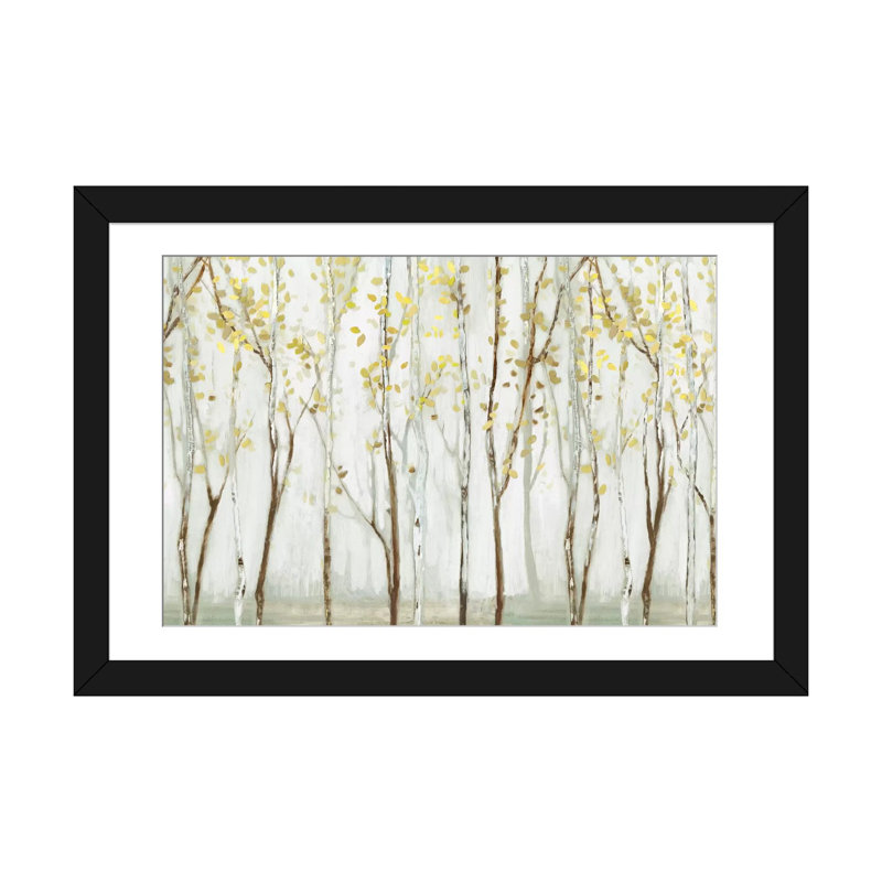 «Long Landscape» par Allison Pearce, reproduction d'art sur toile tendue, H 24 po x l 32 po x P 1 po, Blanc