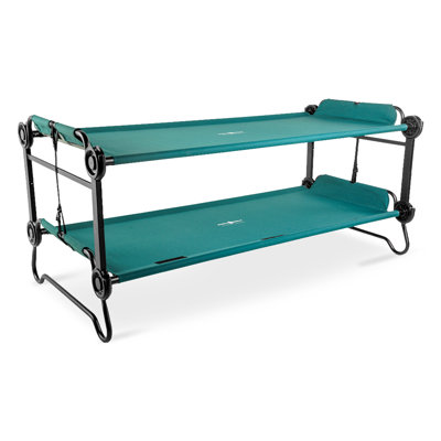 Lit de camp d'extérieur convertible pour 2 personnes Disc-O-Bed, vert