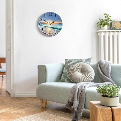 Bowerville Manufactured Wood Wall Clock