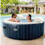 Spa gonflable portable et coussin Intex Purespa Plus, blanc (paquet de 4)