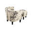 Chaise d'appoint et repose-pieds