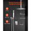 Ensemble de robinet de douche et pomme de douche carrée 12 "-115118809