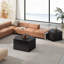 2-Piece Irregular Pentagon Nesting Coffee Table Set – Black