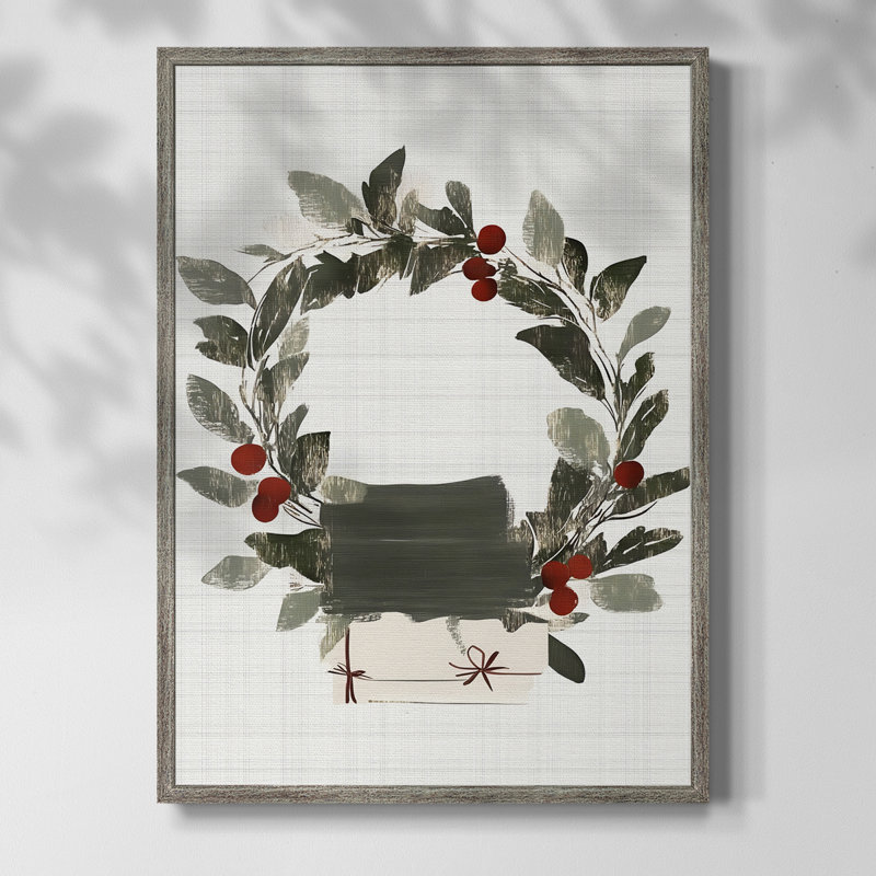 «Christmas Holiday Art» CECLX, reproduction d'art encadrée - bois massif, H 11 po x l 9 po