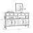Brown+Black Solid Wood Sideboard