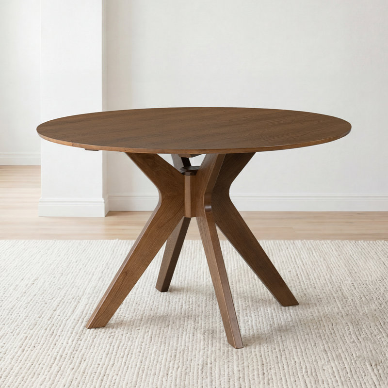Table de salle à manger Xavion Mid-Century, Chestnut Brown