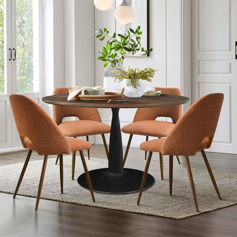 Aunnika 4 - Person Pedestal Dining Set, Terra
