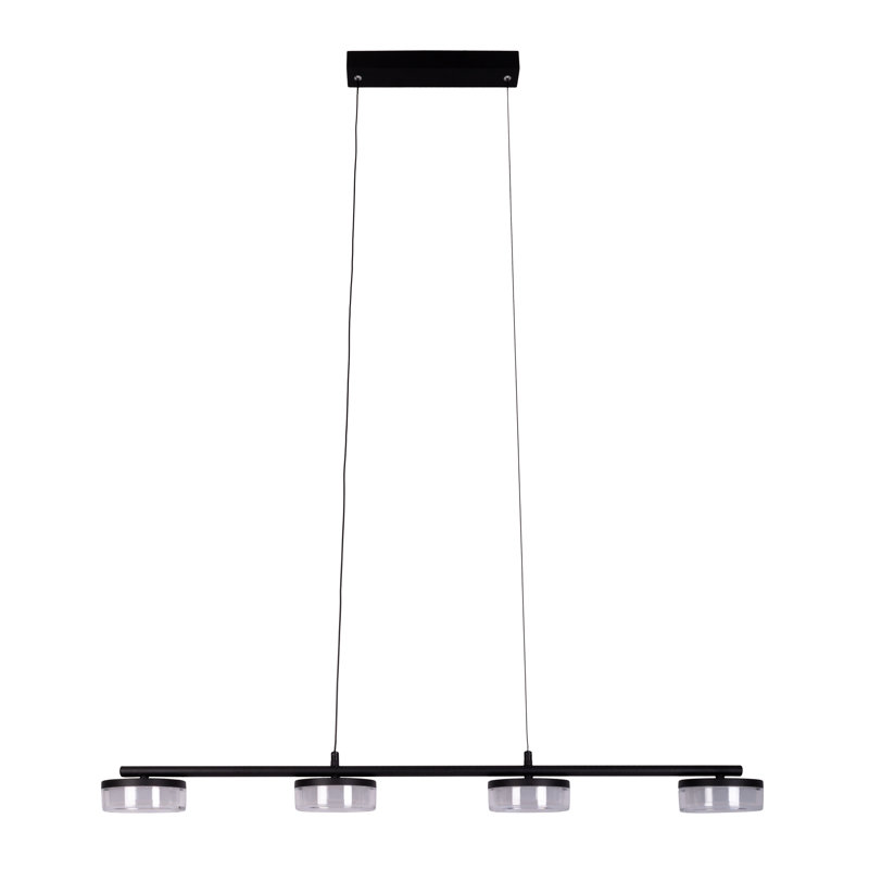 Bronc 4 - Light Matt Black LED Kitchen Island Pendant