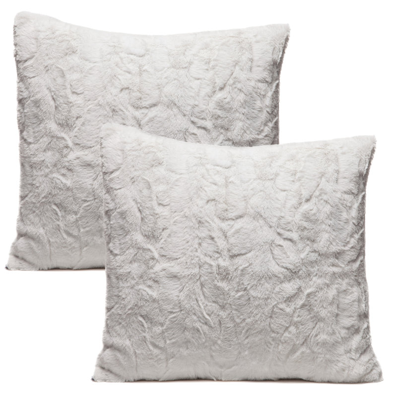 Super Soft Square Pillow Cover, White