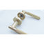 Connaught Knurled Lever on Rose Satin Brass