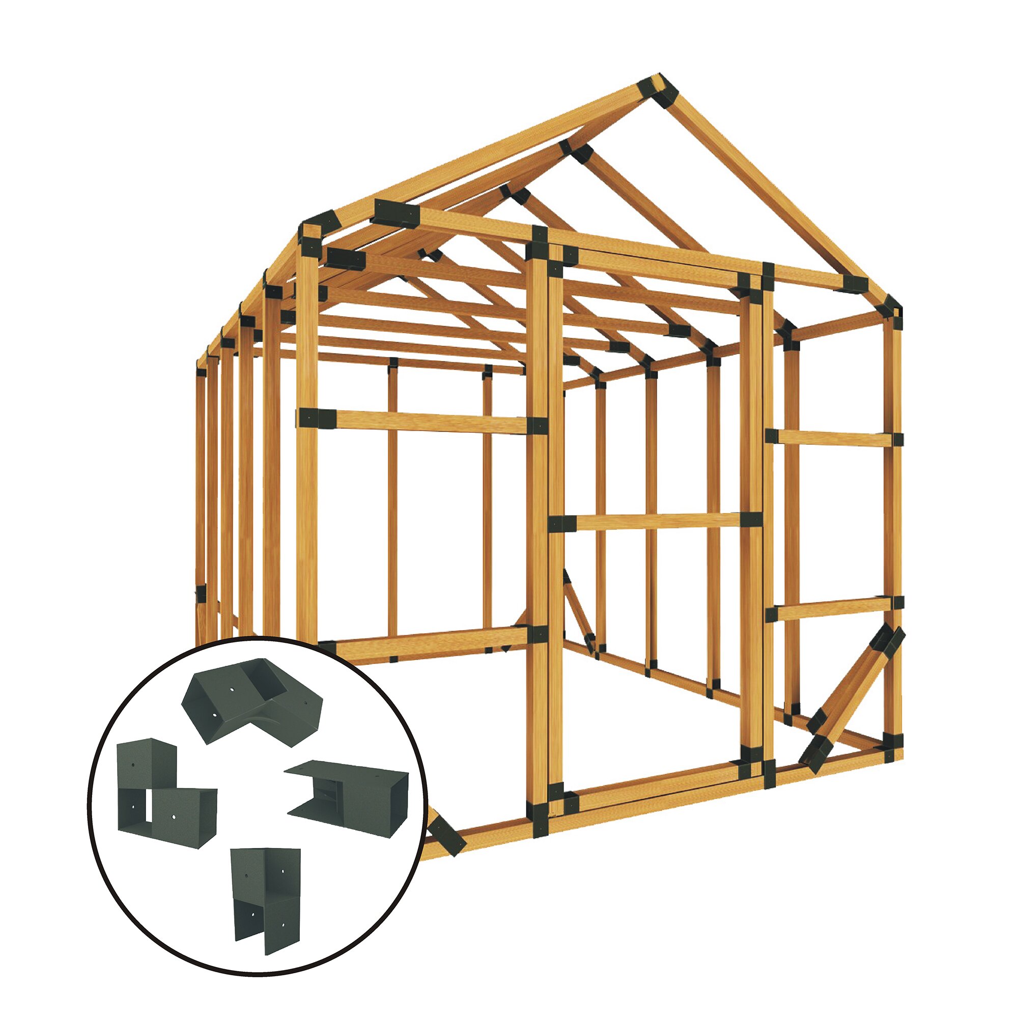 E-Z Frames 8 ft. W x 10ft. D Greenhouse & Reviews | Wayfair