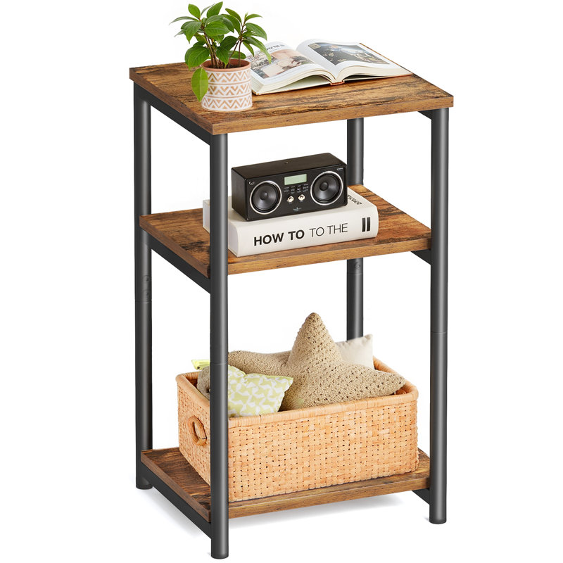 Agustina Bedside Table, Dark Brown