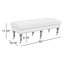 Repose-pieds mobile rembourré mobile en tissu avec garniture cloutée et roulettes, gris-1536709502
