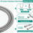 7-Setting Dual Shower Head Spa With - Stainless Steel Slide, Wall Mount Drill- Head, Finish