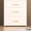 Coiffeuse 3 en 1 avec grand rangement - Coiffeuse blanche pour chambre, plateau en verre apparent, tiroirs et rangements