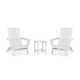 High-Density Polyethylene (HDPE) Outdoor Adirondack Chair With Table