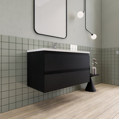 Ensemble de meuble-lavabo moderne flottant 42 po Alnwick Ivy Bronx