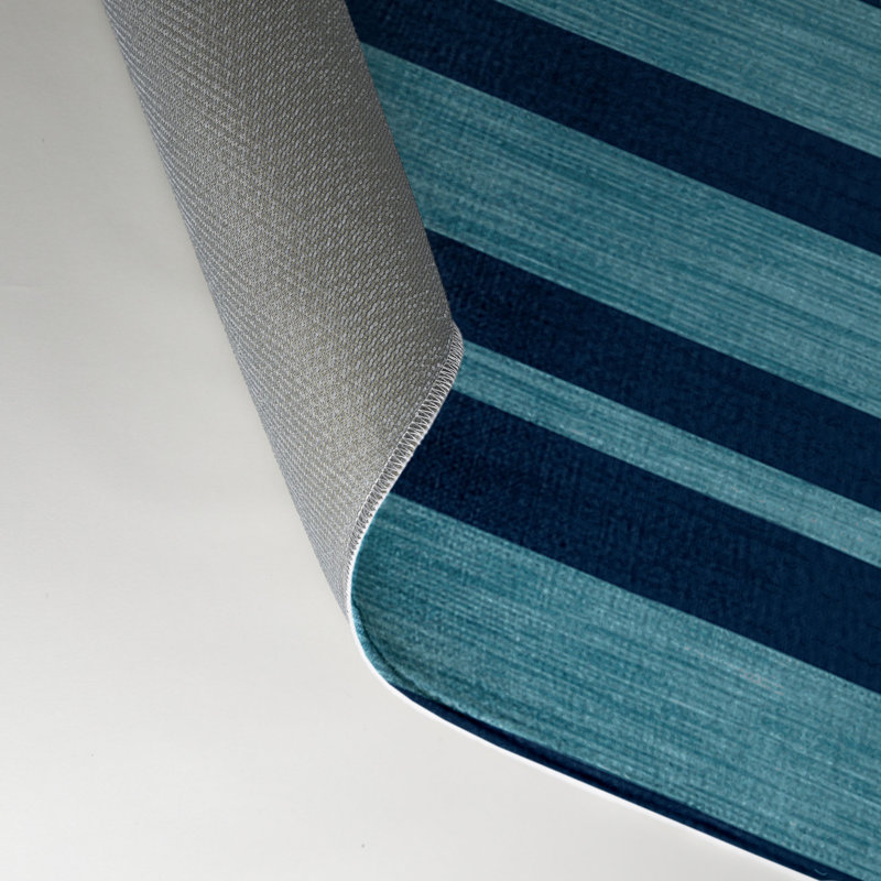 Tapis intérieur / extérieur bleu HorizontalStripes