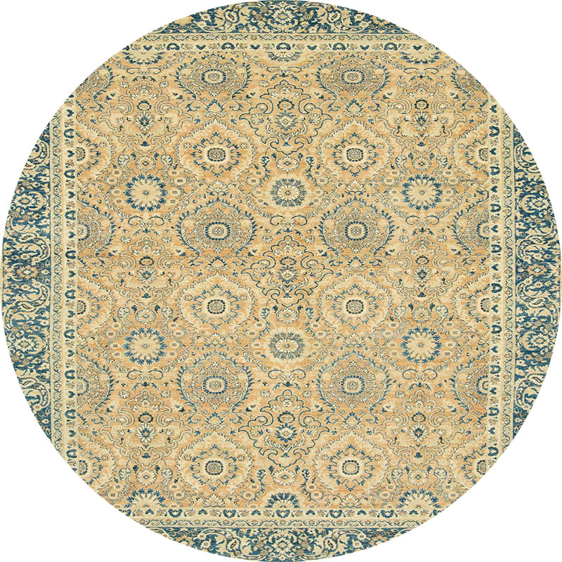 Abstract Indoor Rug, Round 6'