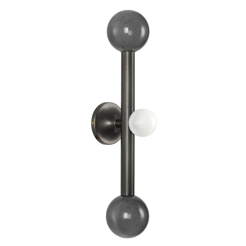 Martinez 3 - Light LED Vanity Light, Urban Bronze/Smoked Glass